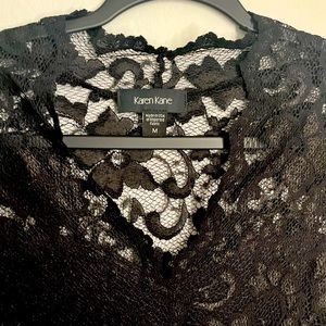 Karen Kane black lace dress